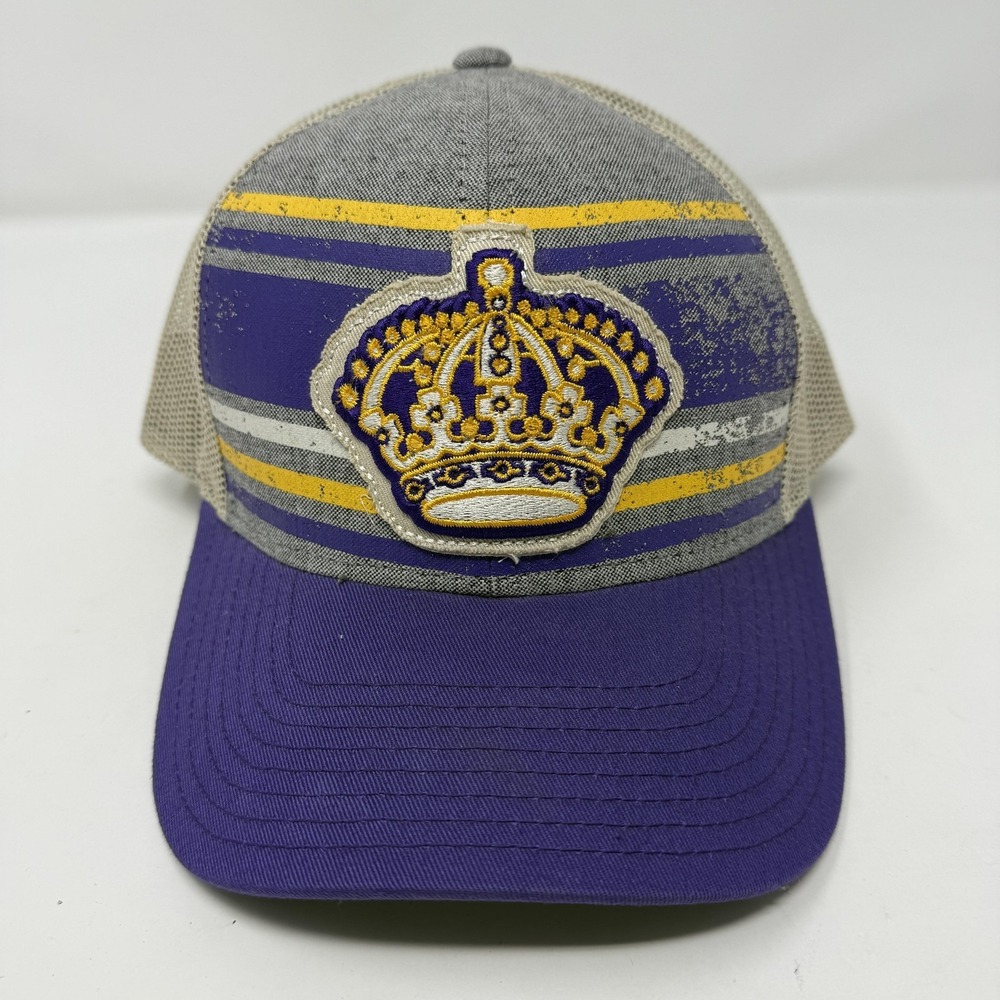 Vintage Los Angeles Kings Hat Cap Snapback CCM NHL Hockey Purple
